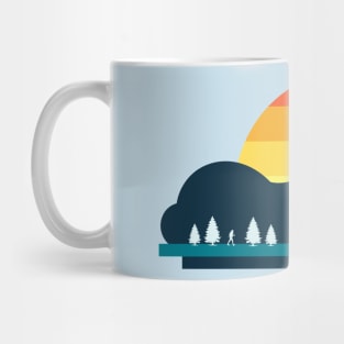 Mount Feline, Nature Trekking Feline Lover Mug